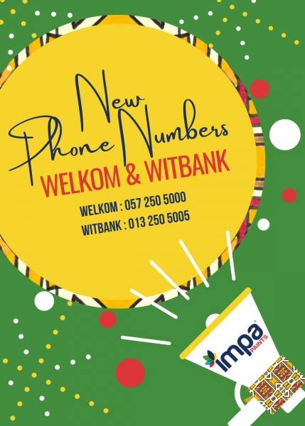 Witbank & Welkom New Telephone Numbers