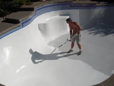 How to paint a swimming pool 